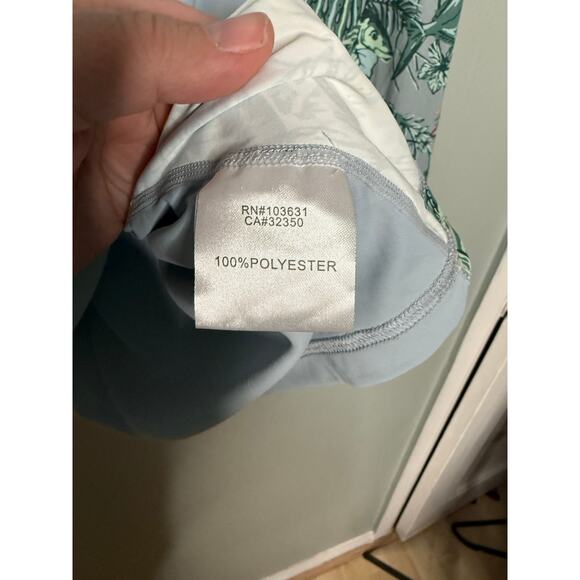 Simms SolarFlex Long Sleeve Crewneck Shirt tropical print - Picture 3 of 9